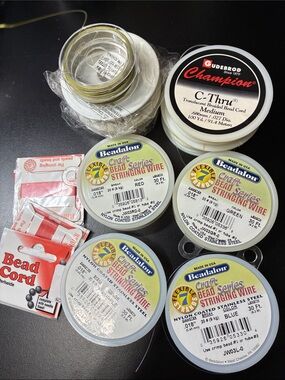 Beadalon and other brands of Craft Bead Stringing Wire Spools - Mixed Colors